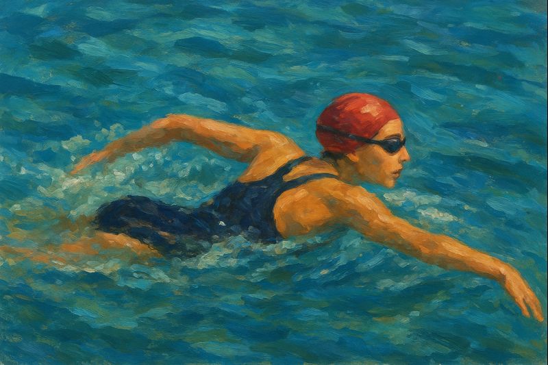 Abstracte swimming